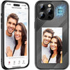 Smartphone case with a photo of a couple on the screen and back