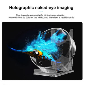 3D Fan Hologram Projector Desktop LED Sign Holographic Lamp Player Remote Display Support Images And Video