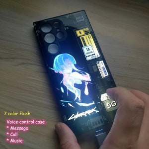 Cyberpunk Edgerunners LED iPhone Case: Illuminate Your Device in Futuristic Style