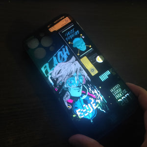 Cyberpunk Edgerunners LED iPhone Case: Illuminate Your Device in Futuristic Style