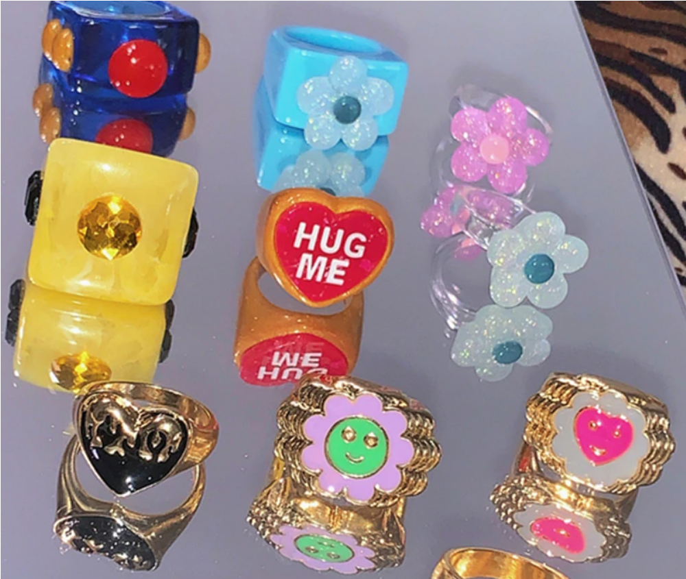 Get Your Style in Full Bloom with Golf Le Fleur Inspired Flower Rings!