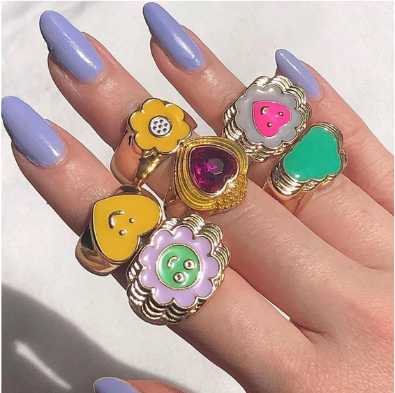 Get Your Style in Full Bloom with Golf Le Fleur Inspired Flower Rings!