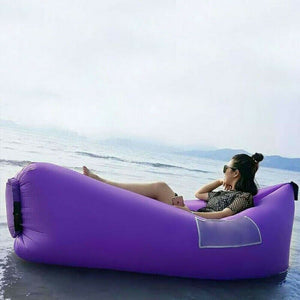 New Inflatable Lounger Sofa Couch Beach Chair/ Water Raft Floaty With Travel Bag and Pockets