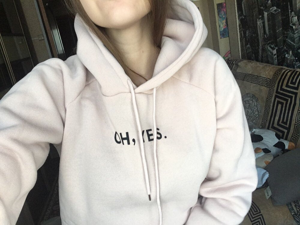 Oh Yes Thick Loose Women Hoodies Pullover (LIMITED SALE)