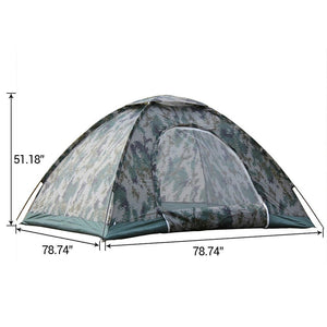 Folding 2-4 Person Camouflage Camping Tent Waterproof Hiking Outdoor Sun Canopy