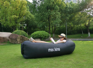 New Inflatable Lounger Sofa Couch Beach Chair/ Water Raft Floaty With Travel Bag and Pockets