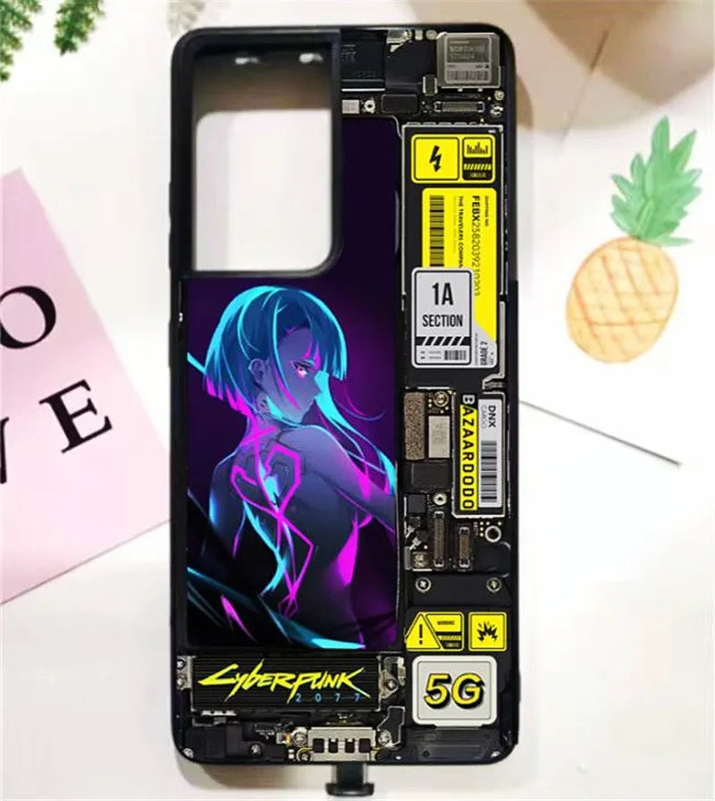 Cyberpunk Edgerunners LED iPhone Case: Illuminate Your Device in Futuristic Style