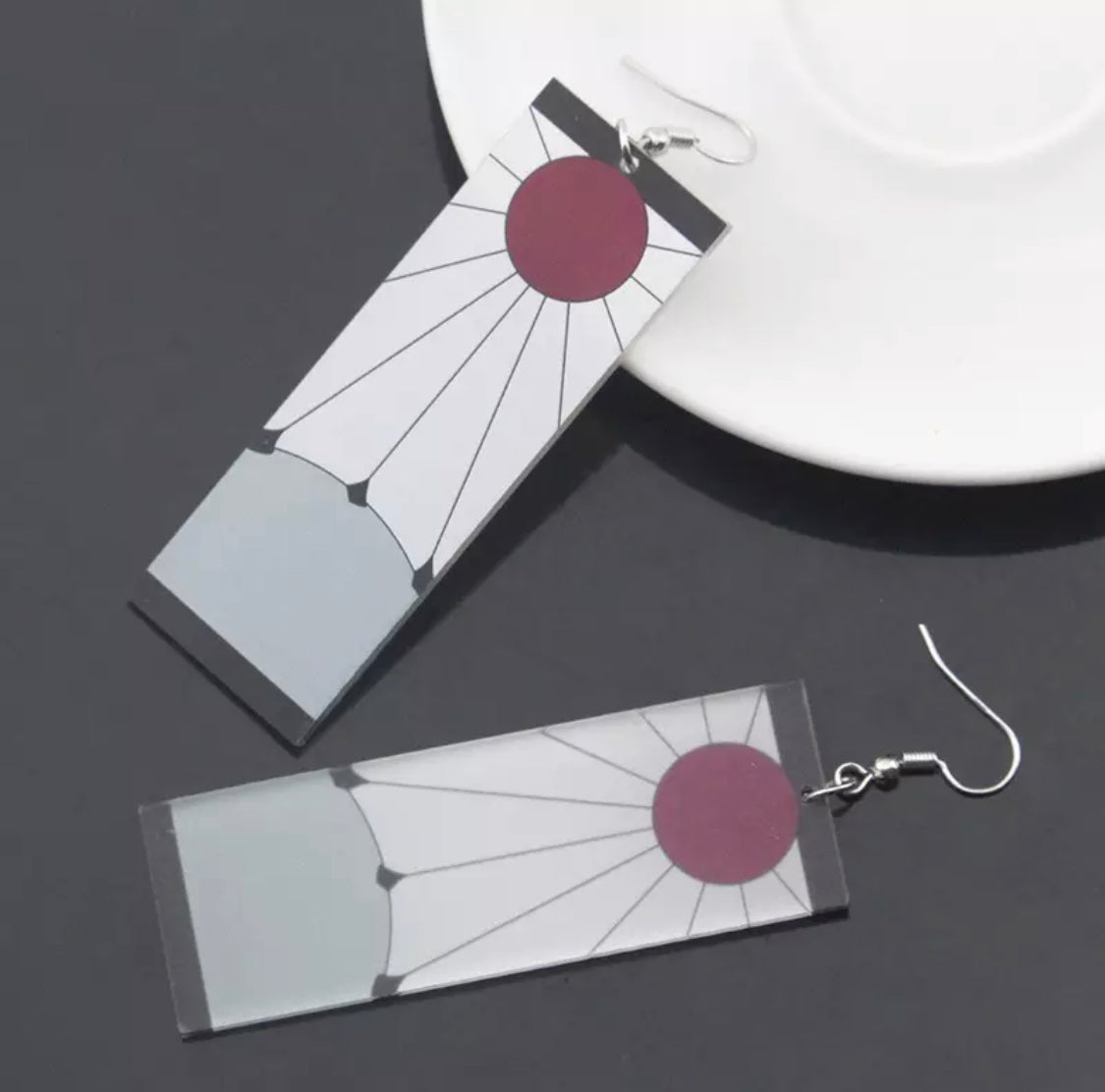 Demon Slayer: Kimetsu No Yaiba Tanjiro Hanafuda Earrings