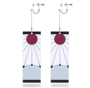 Demon Slayer: Kimetsu No Yaiba Tanjiro Hanafuda Earrings