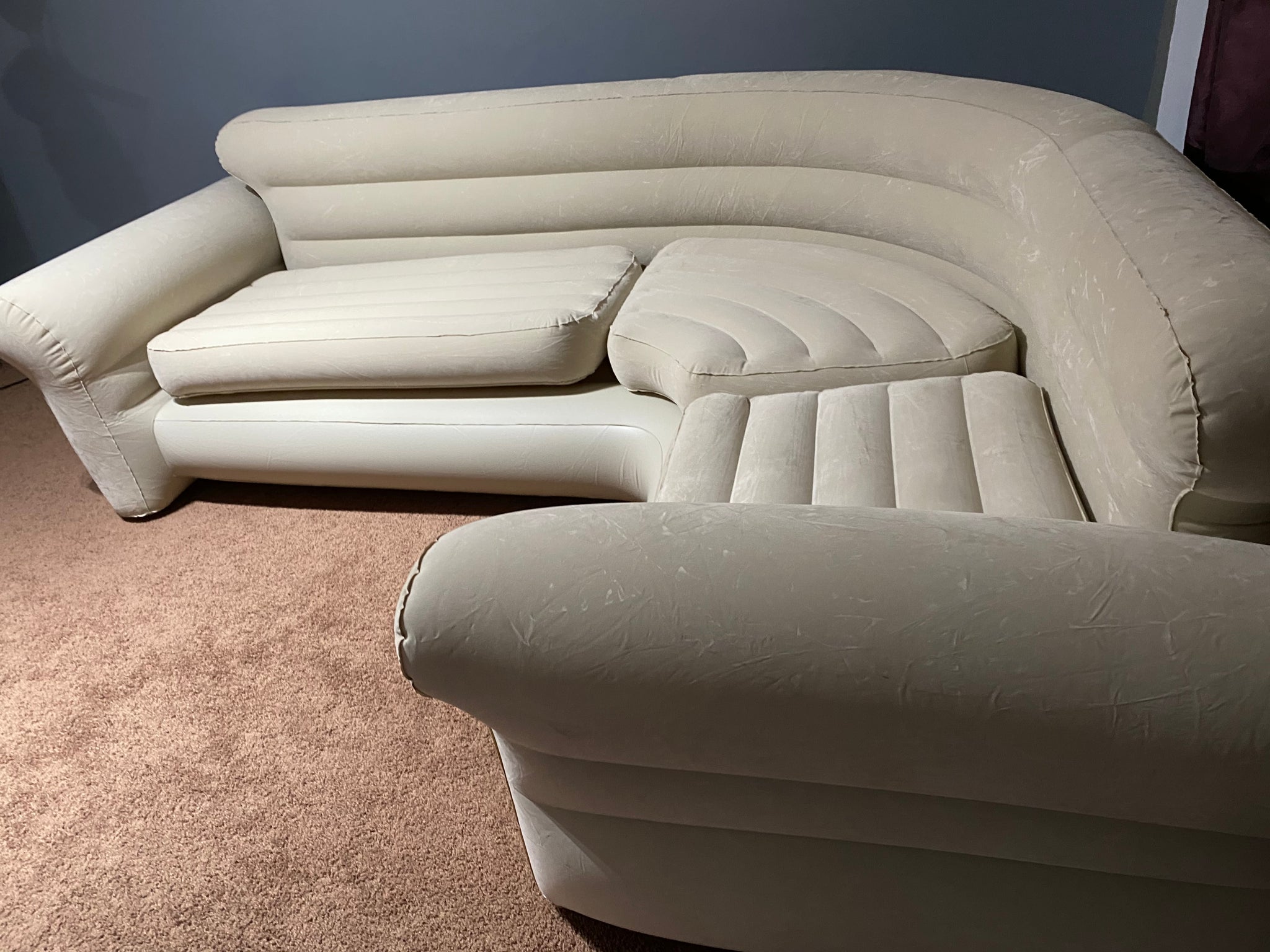 Comfort and Versatility with our Inflatable Corner Couch Sofa Bed Sectional!