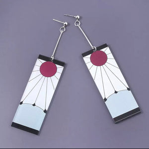 Demon Slayer: Kimetsu No Yaiba Tanjiro Hanafuda Earrings