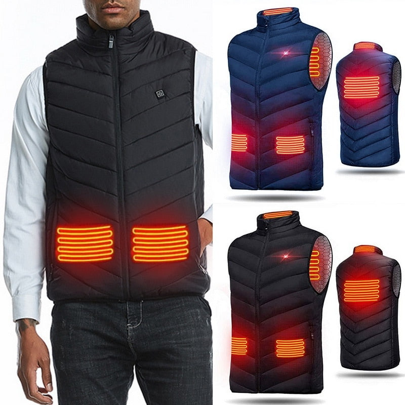 Mens/Womens  Electrical Heating Warm Sleeveless Vests Jacket