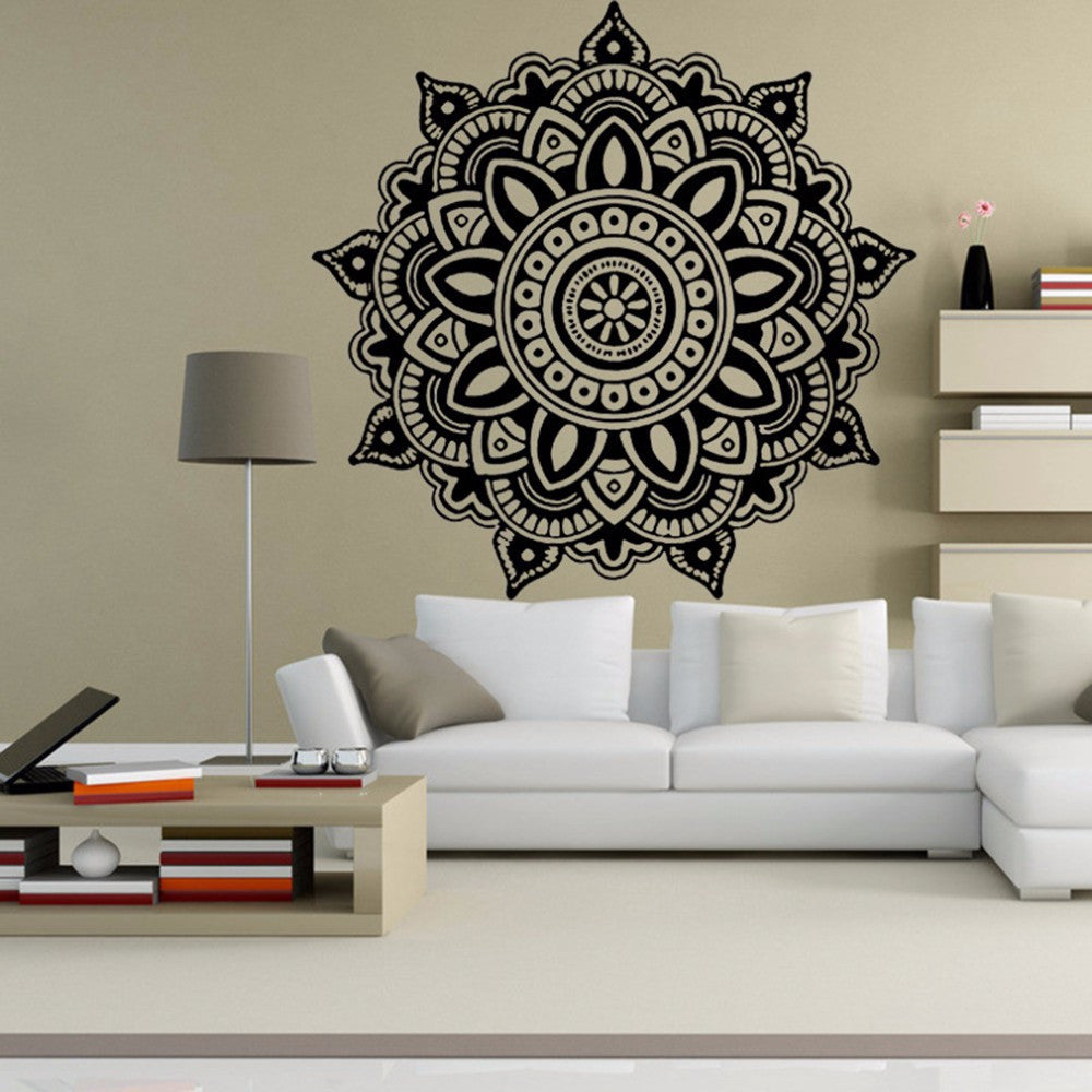 Mandala Flower Indian Bedroom Wall Decal Sticker