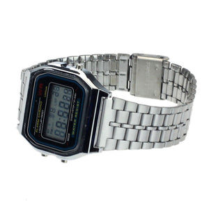 Vintage Luxury Stainless Steel Digital Wrist Watch