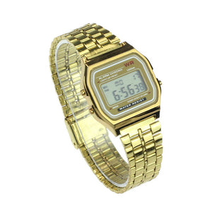 Vintage Luxury Stainless Steel Digital Wrist Watch