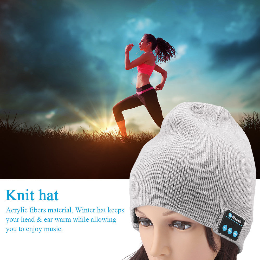 Smart Headphone Bluetooth Warm Winter Knitting Hat Knit Cap