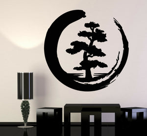 Enso Zen Tree Of Life Zen Circle Wall Decal